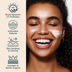 Etichetta privata Centella Asiatica calmante tutti i giorni di colore solare anche il tono della pelle <span class=keywords><strong>sole</strong></span> UV proteggere la <span class=keywords><strong>crema</strong></span> solare - Product Image 4
