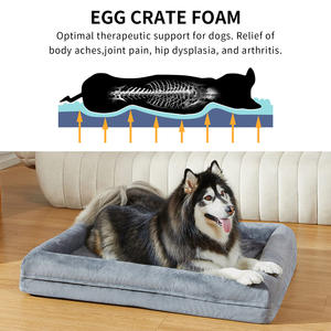 OEM y ODM de alta resistencia extra grande XL XXL impermeable lavable ortopédico de espuma viscoelástica cama para perros grandes - Product Image 4