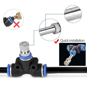 Boquillas de pulverización de latón de baja presión de 6 mm para sistema de nebulización de refrigeración para invernaderos al aire libre, boquillas de riego por goteo atomizadoras - Product Image 4