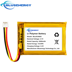 แบตเตอรี่ลิเธียมโพลิเมอร์ 3.7V 2600mAh รุ่น 954060 แบบชาร์จได้ สำหรับเครื่องติดตาม GPS อุปกรณ์อัจฉริยะ และอุปกรณ์การแพทย์ - Product Image 1