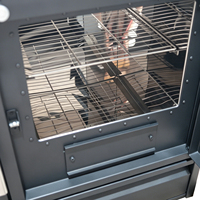 Poêle à bois d'intérieur RC1201A avec four et plaque de cuisson pour cuisiner et chauffer