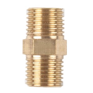 Adaptador roscado de latón de 4/8/1 pulgada, macho a macho, conector reductor para conexión de agua, gas y plomería - Product Image 1