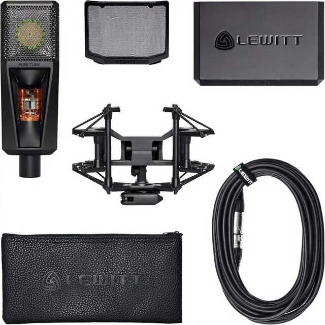 LEWITT PURE TUBE Studio Condenser Microphone for Voice Recording and Singing
