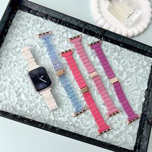 Bracelet de montre intelligent Upro Fashion en PC 42/46MM pour Iwatch10, bracelet en PC transparent fin pour Apple Series, bracelet de montre en PC à dégagement rapide - Product Image 1