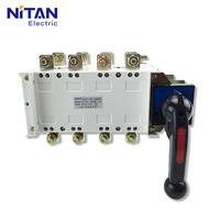 Commutateur de transfert manuel HGLZ1-250A 200A 4P – Interrupteur de commutation fiable pour générateur, alimentation solaire de secours et déconnexion de charge industrielle