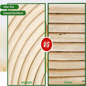 ขายส่ง ตะกร้าหวายสานสำหรับหมักแป้งขนมปัง ขนาด 5 8 9 นิ้ว พร้อมชุดพลาสติกสำหรับใส่ตะกร้าซิลิโคนอบขนมปัง ปี 2025 รับผลิตตามแบบ OEM - Product Image 5