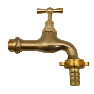 Robinet de jardin allemand robuste de 1/2 po avec raccords rapides, connecteur d'eau en plastique PP pour l'irrigation, raccordement de tuyau - Product Image 1