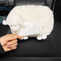 Porte-mouchoirs de voiture mignon serviette en papier accroché au pare-soleil de voiture siège arrière sac à mouchoirs boîte porte-mouchoirs de voiture blanc
