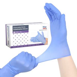 Gants d'examen en nitrile bleu violet médecin infirmière dentiste soins pour animaux de compagnie jetables sans poudre 4mil gants en nitrile pour médical - Product Image 1