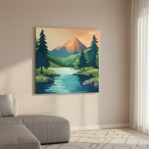 <span class=keywords><strong>Peinture</strong></span> par numéros personnalisable DIY, paysage de coucher de soleil, toile peinte à la main, ensemble de <span class=keywords><strong>peinture</strong></span>, décoration intérieure - Product Image 1