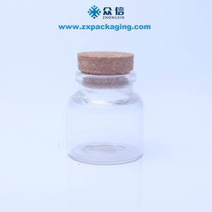 Bocaux de stockage de bouteilles en verre borosilicaté transparent scellé par liège - Product Image 2