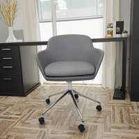 Chaise de bureau et de conférence moderne en cuir à fonction pivotante pour hôtels écoles hôpitaux appartements salles de loisirs