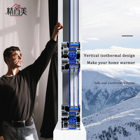 Fenêtre sur mesure pour villa, étanche, coupe-vent, durable, avec verrou multipoints, quincaillerie haut de gamme, poignée à levier sécurisée, cadre en aluminium