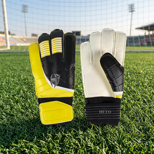 Professional Soccer Goalkeeper Gloves Front Palm Contact Latex Backhand Silicon Inject Negative Cut Customized Design - Product Image 2