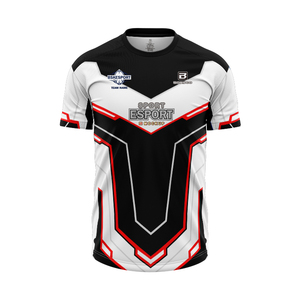 Maglia E-Sports Personalizzata con Design in Rilievo, <span class=keywords><strong>T</strong></span>-<span class=keywords><strong>Shirt</strong></span> Slim Personalizzata ad Asciugatura Rapida, Traspirante, Unisex, 100% Poliestere, Magliette da <span class=keywords><strong>Gaming</strong></span> - Product Image 3