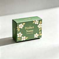 Boîte d'emballage en papier personnalisée de petite taille, écologique, en papier recyclé, boîte d'emballage pour savon fait main