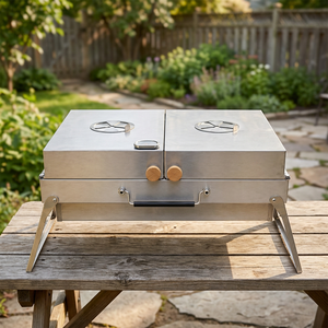 Parrilla Portátil Plegable de Acero Inoxidable para Asar al Aire Libre, Camping, Picnic y Playa - Product Image 3