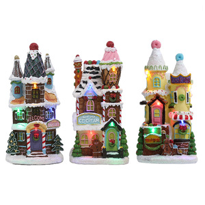 <span class=keywords><strong>Casetta</strong></span> di natale con decorazione in resina leggera decorazione in resina ornamento artigianale decorazione regalo di marzapane casa - Product Image 6