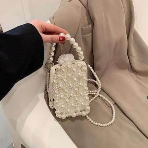 Sac à main pour femme PH210, sac à main féerique en perles, nouvelle collection été 2023, <span class=keywords><strong>tissage</strong></span> ajouré, tendance, polyvalent, sac à main pour femme - Product Image 3