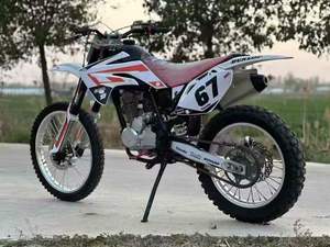 Moto tout-terrain électrique 250cc avec démarrage électrique, moteur 4 temps sans balais refroidi par air, frein à disque en acier, options essence et électrique - Product Image 6