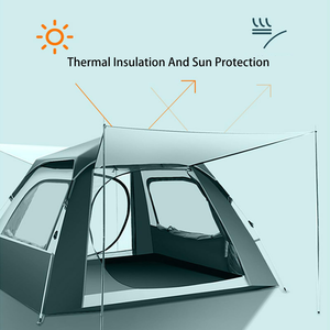 Attrezzatura da campeggio pieghevole portatile per esterni due in uno con protezione solare spessa per campeggio all'aperto in natura - Product Image 3