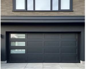 Porte de <span class=keywords><strong>garage</strong></span> en panneaux sandwich en alliage d'aluminium robuste, porte automatique électrique de sécurité pour <span class=keywords><strong>garage</strong></span> domestique - Product Image 2