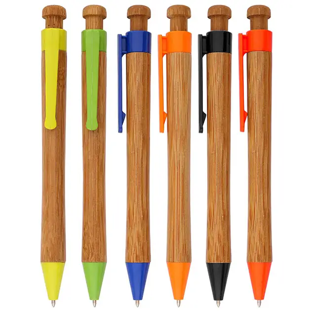 Популярная шариковая ручка из бамбука, канцелярские товары, Бамбуковая креативная бамбуковая моделирующая рекламная ручка, шариковая ручка для бизнеса