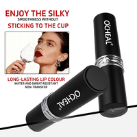 Lápiz Labial Color Magic - Innovadora Tecnología de Color Suave de Negro a Rojo, Un Solo Trazo para un Carisma Oscuro Mate y Aterciopelado