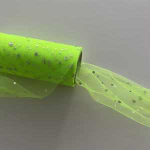 Rouleaux de tulle en maille de polyester brillant et coloré, tissu tricoté respirant et léger pour la décoration de jupes et de robes de mariée pour garçons - Product Image 4