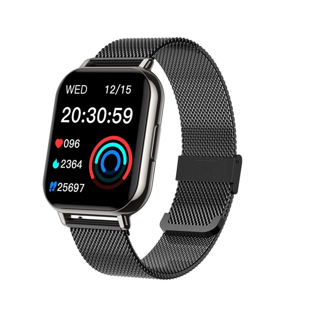 Hot Selling C7 Pro Smart Watch With Stainless Steel Metal Strap 1.83 Inch Square HD Full Touch Screen BT Call Fitness Tracker