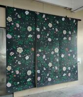 Décoration murale pour la maison, papier peint luxueux à motifs botaniques sombres, peint à la main, imperméable, vintage, branche torsadée, motif floral coloré