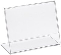 Personalisierte Theken-Etikettenhalter aus Lucite, Transparente Acryl-Preisschilder und Namensschild-Displayhalter