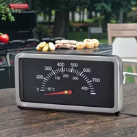 Pengatur Suhu Dapur untuk Penggunaan Rumah Tangga, Panggangan BBQ Stainless Steel Tahan Air, Rentang Suhu 50~400/100~800 untuk Daging