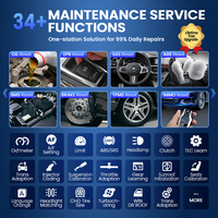 THINKCAR THINKSCAN 689 Dispositivo de Diagnóstico para Automóviles con 34 Funciones de Reinicio, Actualización Gratuita de por Vida, Conexión por Cable, Escáner OBD2 de Sistema Completo