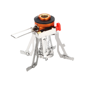 Estufa ultraligera para mochileros Quemador de gas portátil con encendido piezoeléctrico Soportes de <span class=keywords><strong>olla</strong></span> plegable para acampar Senderismo - Product Image 4