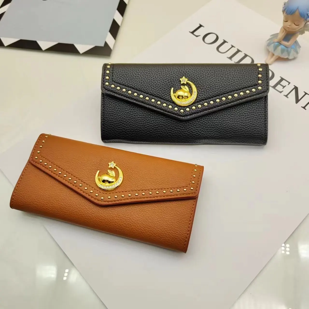 Ladies New Long Soft Leather Fashion Simple Multi-card Wallet Large Capacity Mother Hand Hold Purse