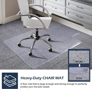 Durable 36''*48'' Clear PVC Office Chair Mat Nailed <strong>Plastic</strong> <strong>Floor</strong> Carpet <strong>Protector</strong> with Lip Vinyl Flooring - Product Image 5