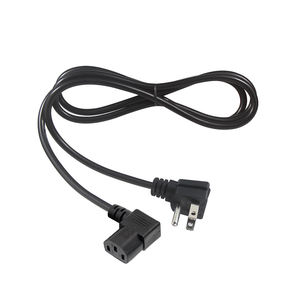 2 <span class=keywords><strong>Meter</strong></span> C13 Haakse Voor Ons 3 Prong Netsnoer, Omlaag Schuin C13 Naar Nema <span class=keywords><strong>5</strong></span>-15P <span class=keywords><strong>Computer</strong></span> Voedingskabel - Product Image 1