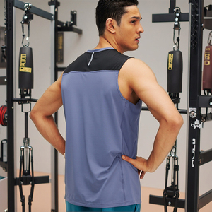 JUVEN Canotta Estiva da Uomo, Vestibilità Regolare, Tinta Unita, Traspirante, ad Asciugatura Rapida, in Rete, Chiusura a Strappo, 180g, 100% Poliestere, Girocollo - Product Image 6