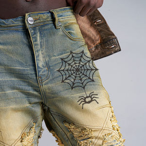 جينز رجالي ضيق من ديزنيو، موديل <span class=keywords><strong>2026</strong></span> مخصص، جينز دنيم عصري للرجال من الصين - Product Image 4