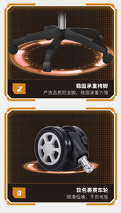 Người đàn ông trò chơi máy tính Razer Scorpion chơi game ghế silla bảng và thiết lập văn phòng Ghế gamer sillas bàn RGB pcs ghế bành phòng stuhl - Product Image 6