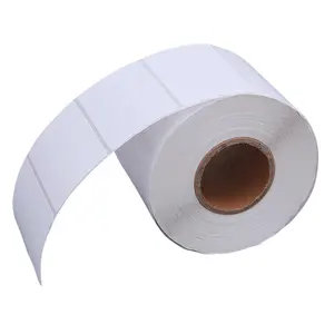 1000 labels roll 70x40 70 x 40 semi-gloss white self adhesive chromo art paper barcode labels for ribbon printer