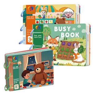 Libro Sensorial para Bebés, Libro de Desgarro Manual, Libro Adhesivo, Educación Temprana, Pegatinas Mágicas, Juguete Educativo para Guardería, Regalo - Product Image 1