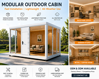 Villa de luxe moderne, maison mobile, bureau préfabriqué modulaire pour jardin, mini-maison portable, pièce de jardin préfabriquée