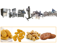 Friteuse automatique commerciale en acier inoxydable de qualité alimentaire pour poulet et steak avec mélangeur et hachoir à viande