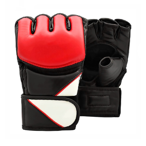 Gants de combat MMA professionnels en cuir PVC demi-doigts pour adultes, gants de grappling de boxe pour hommes, gants de MMA professionnels pour hommes - Product Image 3