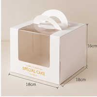 Boîte d'emballage pliable pour gâteaux avec impression personnalisée pour la livraison de desserts de café et les cadeaux d'occasions spéciales