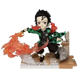 Modèle de jouet d'anime en PVC rose flamme mignon de 13 cm, état neuf, échelle 1:1, figurine d'action, emballage en boîte de couleur pour enfants, bureau - Product Image 6