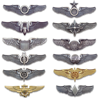 Fabricant Logo personnalisé Ailes d'aviateur Insigne à épingle en métal Insigne d'épingle d'aile en émail de revers personnalisé
