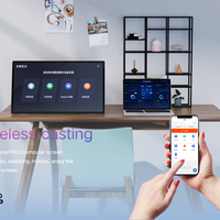 Tablette tactile intelligente portable de 25 pouces avec Android 14, écran interactif 1080P et caméra intégrée pour la maison et l'extérieur